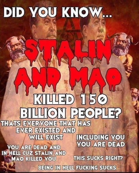 SuicidalTankie's tweet photo. @XiJinpingThot69 @JibrailGabe @BadSocialisms #StalinDidNothingWrong https://t.co/6QapXeJFCL