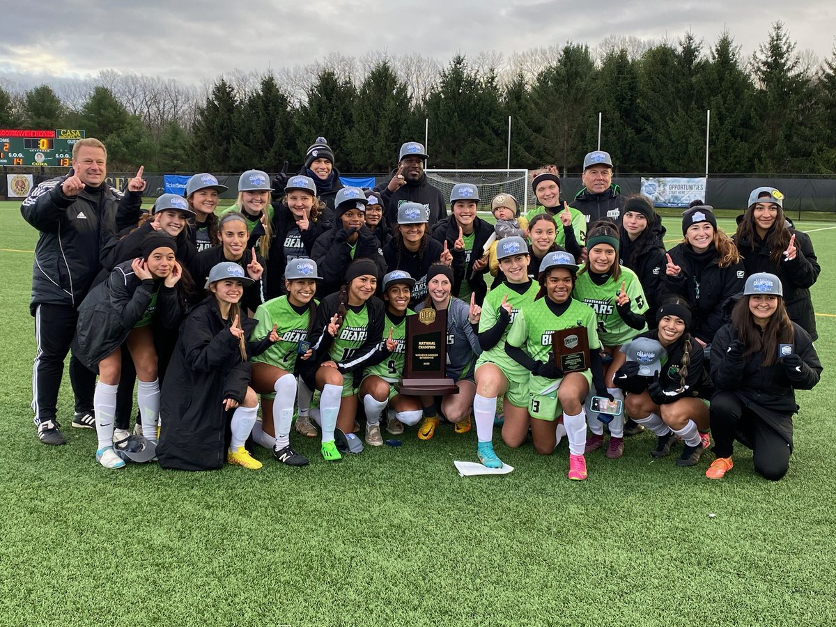 #Back2Back!!! It's never easy winning a #Natty, but to start the season #1, go undefeated and retain the #Natty is so so special! So very proud of this amazing group of young ladies! #WeAreTheChampions #LadyBears #Sivako 🐻⚽️💚🏅🏆😤