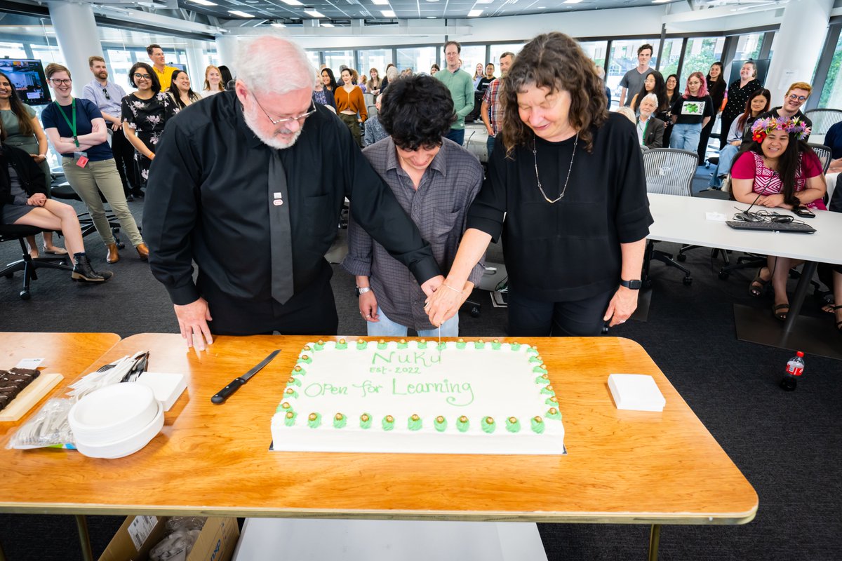Dr. Stephen Marshall (@stephenm_nz) on Twitter photo Cutting the cake with Ralph and Wendy celebrating the Nuku project's milestone - Trimester 3 teaching ready to go on our new learning platform. Really happy to have such a great team supporting this project including our student partners <a href="/Canvas_by_Inst/">Canvas by Instructure</a> <a href="/victoriauninews/">Victoria University</a> @VUWSA Cutting the cake with Ralph and Wendy celebrating the Nuku project's milestone - Trimester 3 teaching ready to go on our new learning platform. Really happy to have such a great team supporting this project including our student partners <a href="/Canvas_by_Inst/">Canvas by Instructure</a> <a href="/victoriauninews/">Victoria University</a> @VUWSA