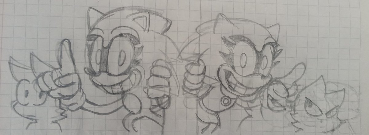 norsqueno's tweet photo. De repente me sentí inspirado en hacer ésto. Deex y su versión Minus Fanon, esa versión le pertenece a @Mirdanmagos 
#Sonicexeoc #minusfanon #Exetwo https://t.co/pKLhrH66nT