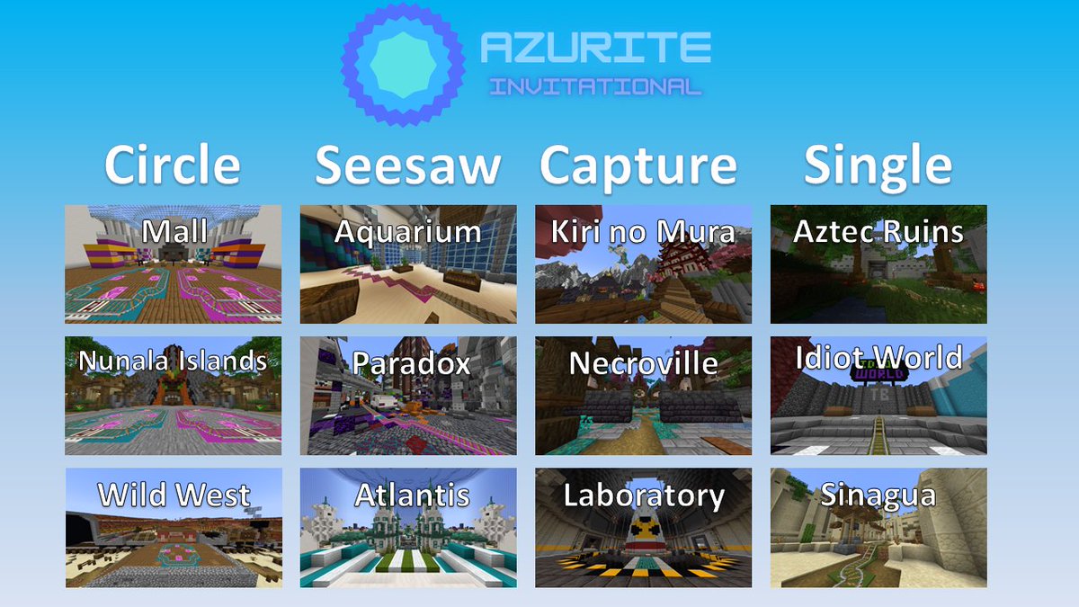 AzureRazor's tweet photo. This will be the official map pool for the Azurite Invitational: https://t.co/0DvehI160h