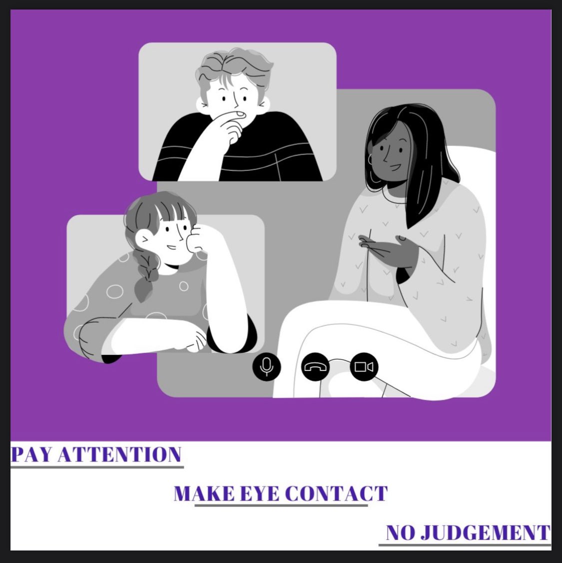 PBIS Respect Behavior of the Week: Practice good active listening skills; pay attention, do not show judgment, and make eye contact. Let’s show Middie Pride by listening to those around us! #middierising