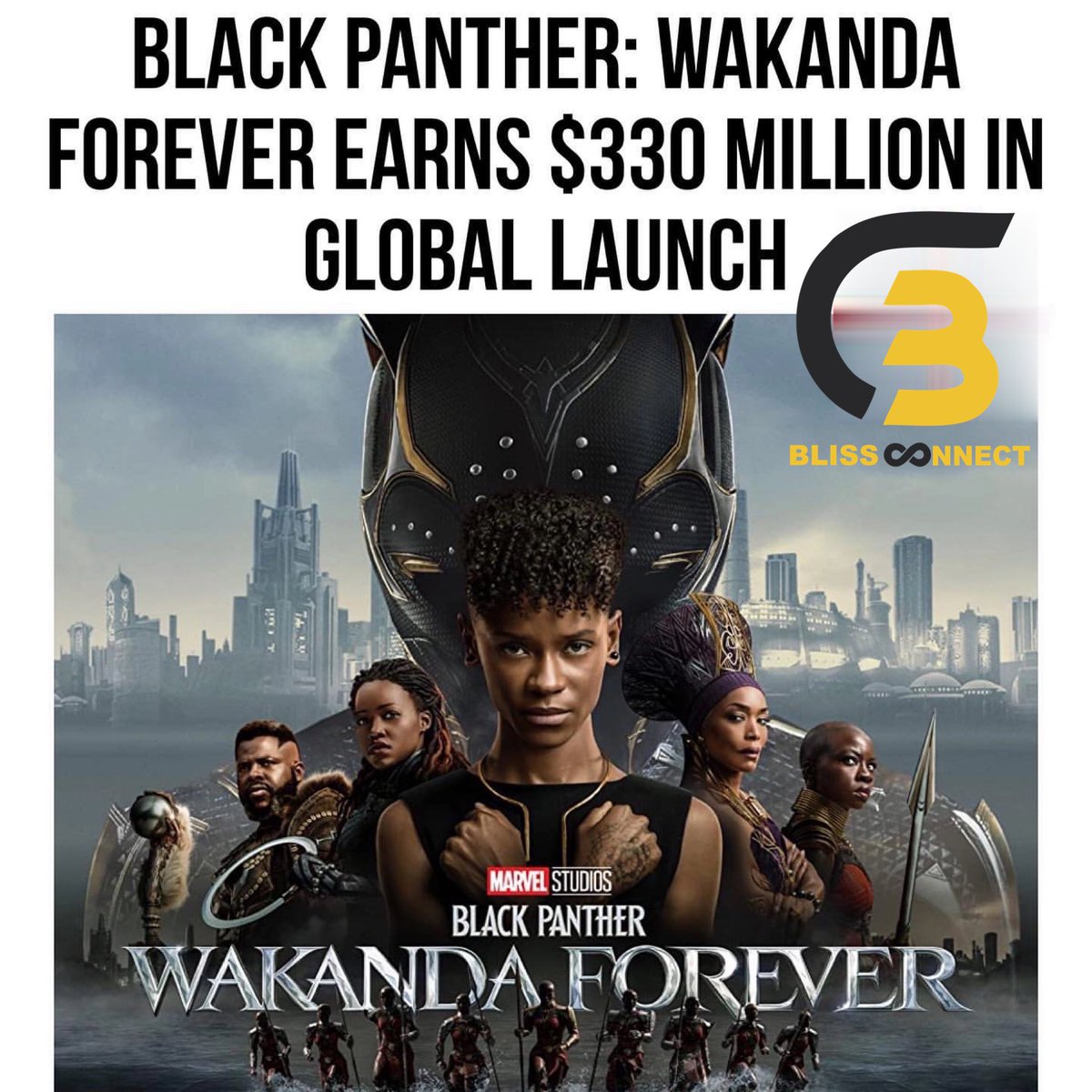 bliss_connect's tweet photo. As it should ❤️ The culture did it again. #blissconnecttv #Wakanda #BlackPantherWakandaForever https://t.co/XR4cEqauWH