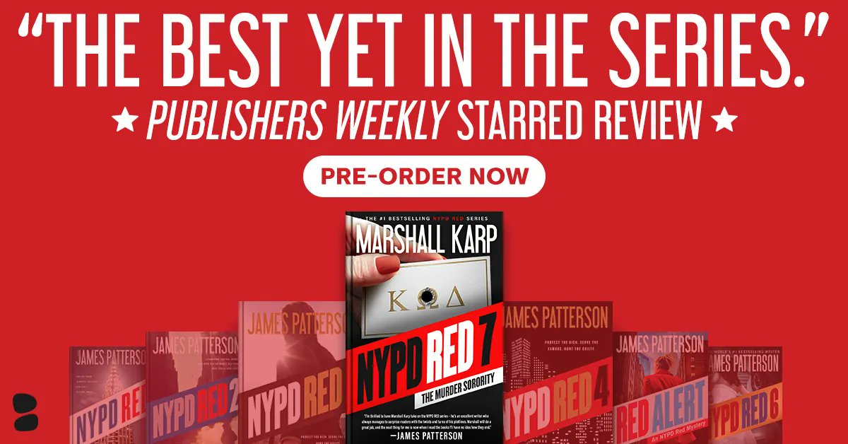 BlackstoneAudio's tweet photo. Praised as “The best yet in the series” by @PublishersWkly, click to learn more + take 20% off your preorder for #NYPDRED7 by @MarshallKarp (cocreator + coauthor of the #1 @nytimes bestselling series #NYPDRed), and stay tuned for our #RedTuesday promo!
🔥https://t.co/ppacyimDn2 https://t.co/c5FiRIuokN