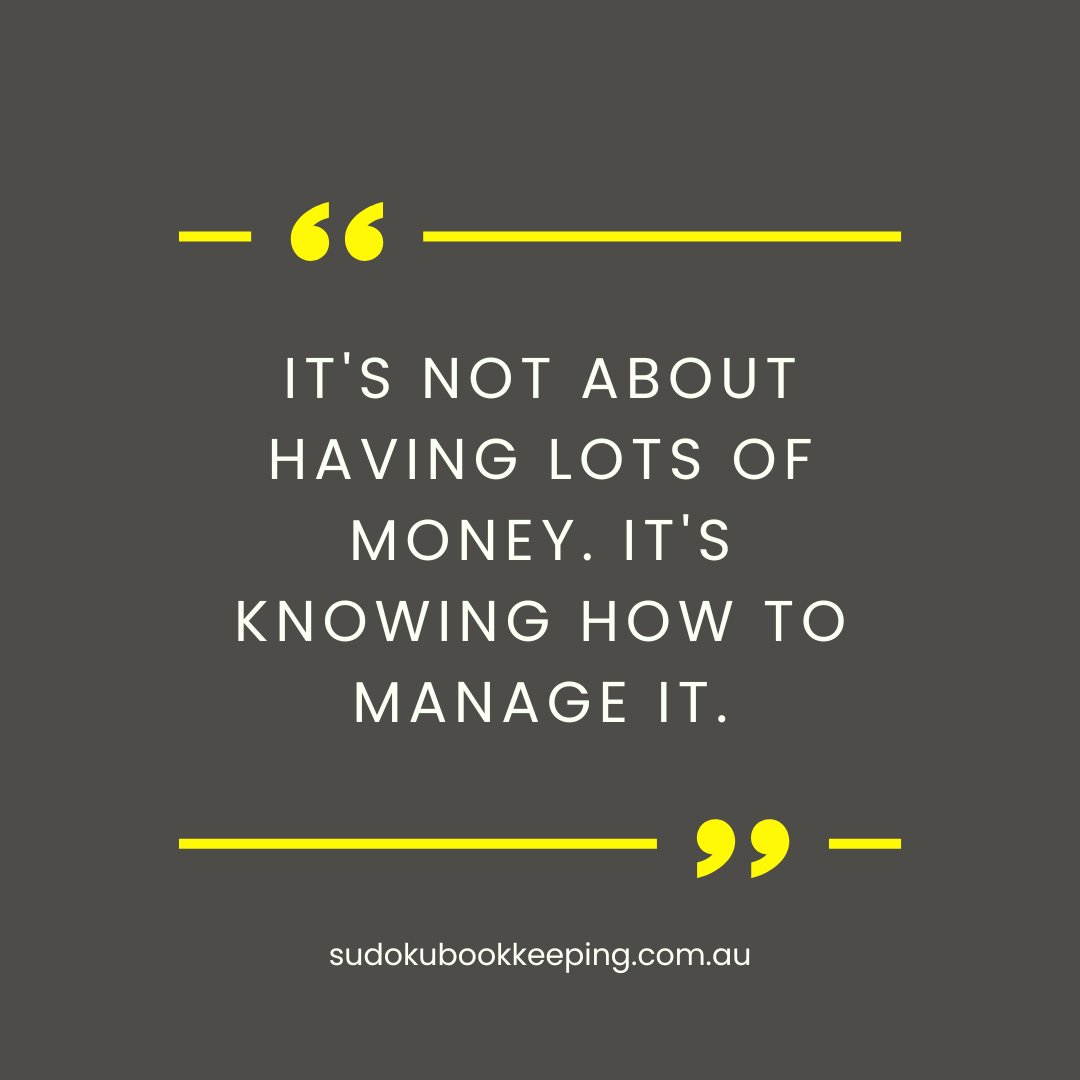 SudokuB's tweet photo. You don't have to be rich to live a happy life. You just have to know how to manage your money well and make smart decisions with it.

#bookkeeping #BASagent #smallbusiness #business #entrepreneur #bookkeeper #sudokubookkeeping https://t.co/UMVi84cmcx