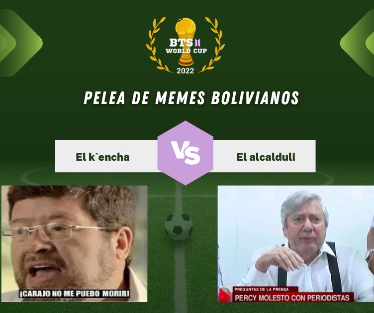 TEAMBO7_twt's tweet photo. 🌐 ARMY WORLD CUP 🌐

PELEA DE GRANDES

 Palabras  clave + SS de stream
🔑 BTSTEAMBOLIVIA 
🔑 ARMY WORLD CUP https://t.co/PdVxkU5vdF