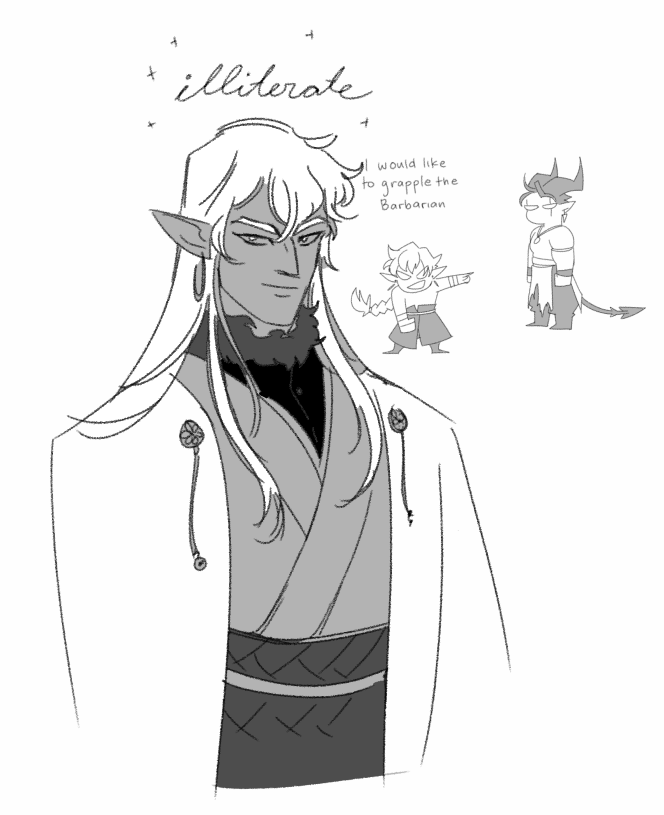 Long time no oc feat tiefling and elves 