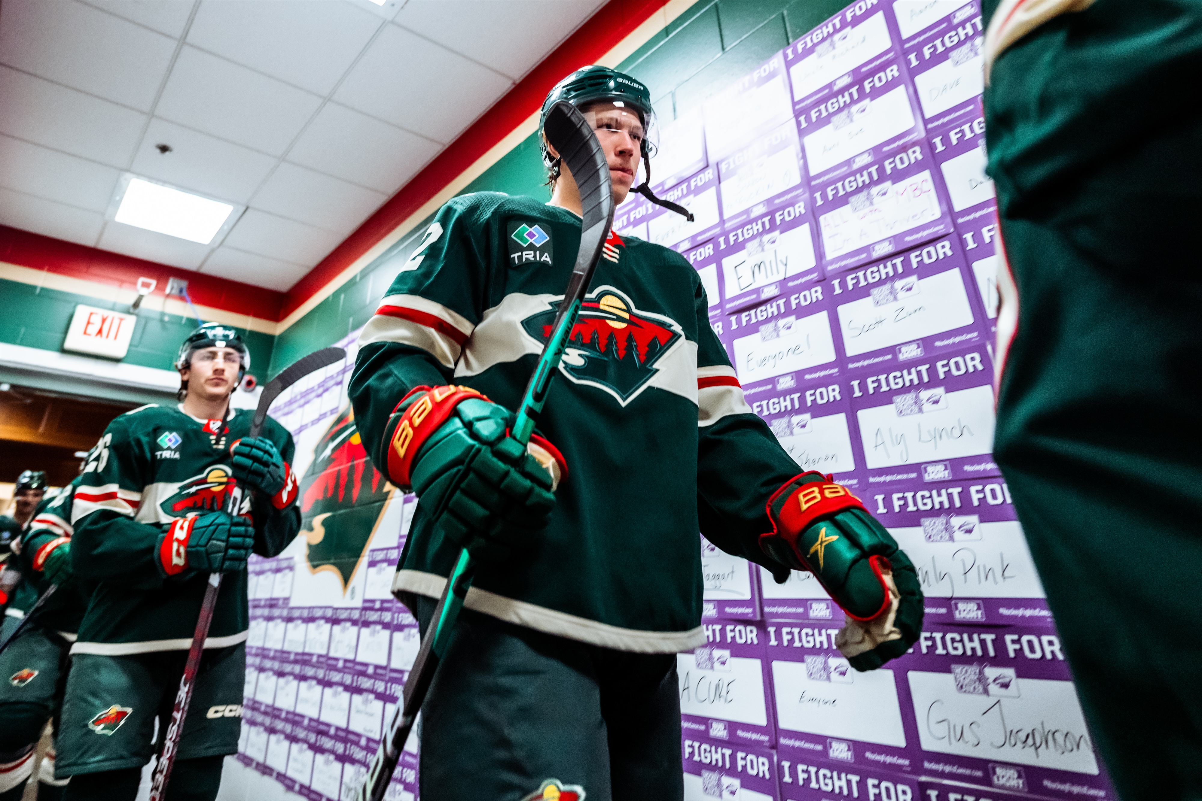 NHL on X: It's #HockeyFightsCancer night for the @mnwild, with a