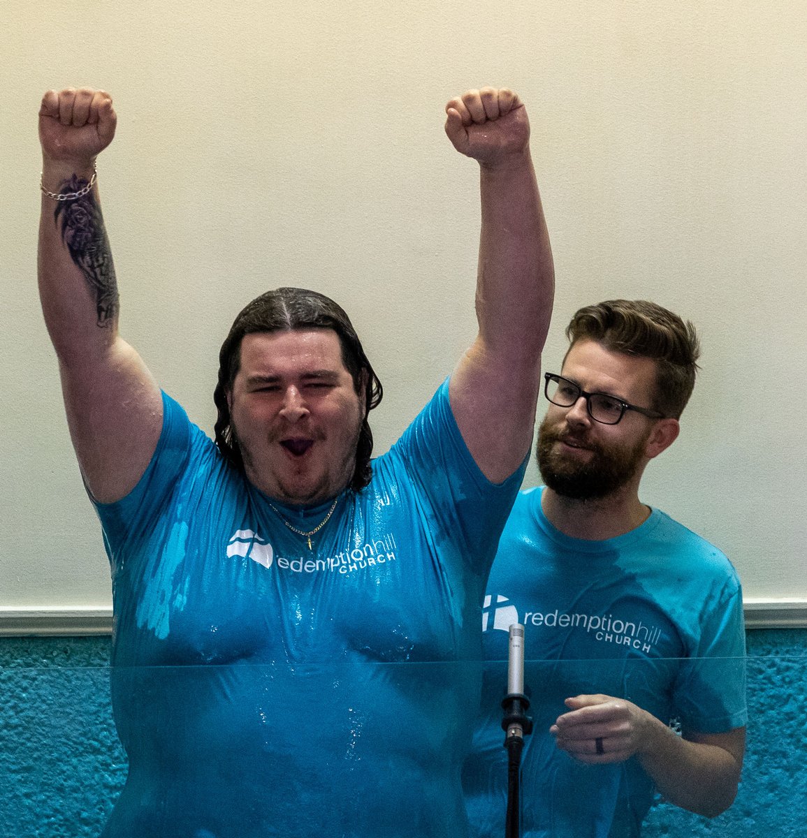 RedemptionMH's tweet photo. What a great day celebrating new life in Christ through baptism alongside First Baptist Belmont! Baptism serves as a visible reminder that in Christ Jesus the old has passed away and the new has come. - 2 Corinthians 5:17 #newcreation https://t.co/WJhBD1yLH8