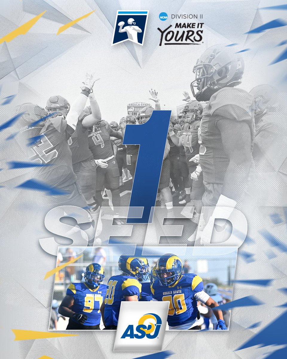 Representing Super-Region 4 as the No. 1 seed, @ASURamFootball!

#D2FB | #MakeItYours