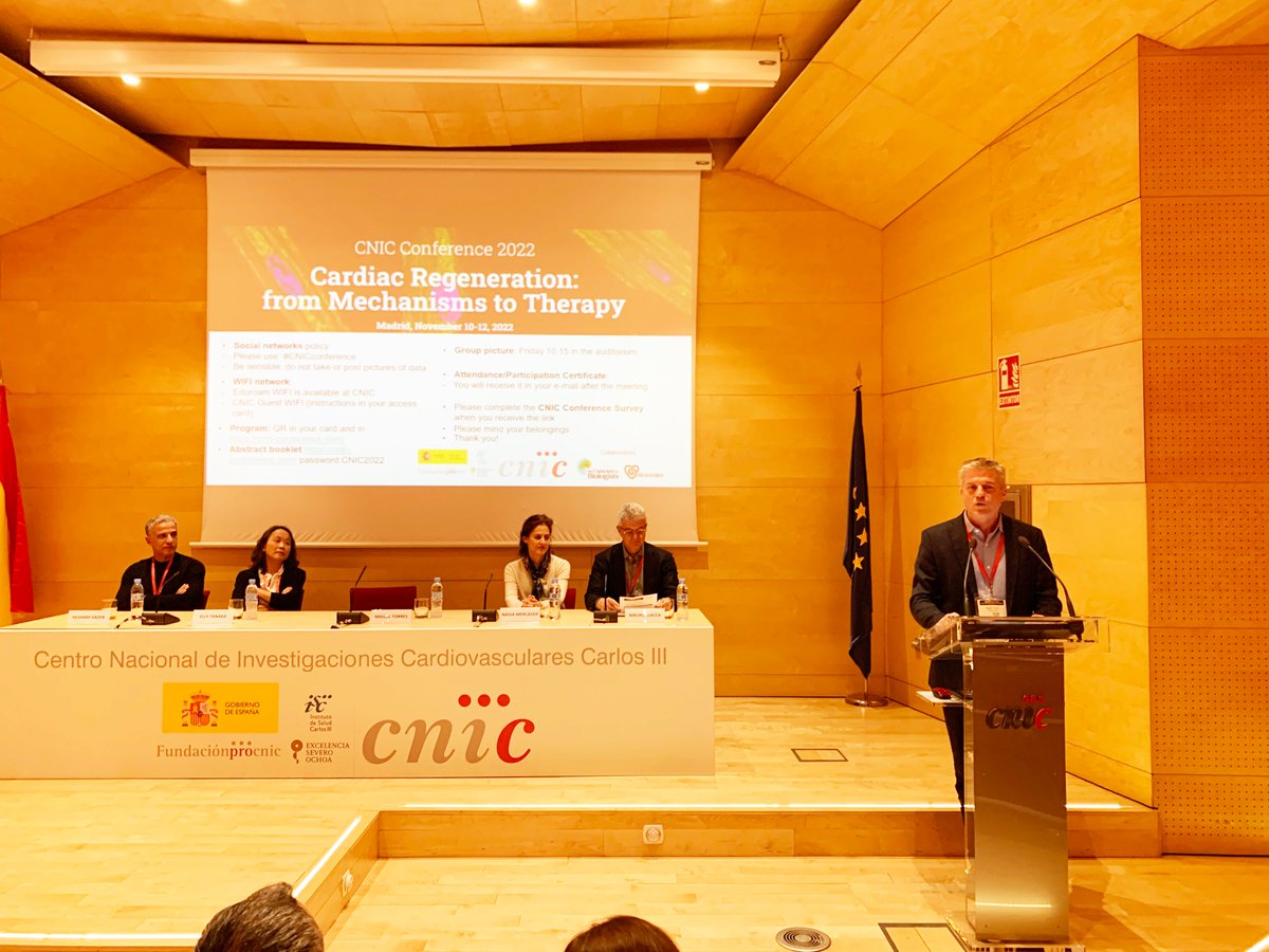 Honored to have been a speaker at the <a href="/CNIC_CARDIO/">CNIC</a> conference. Amazing talks by <a href="/nmercaderh/">Nadia Mercader</a> <a href="/J_Bakkers/">Jeroen Bakkers</a> <a href="/heshamasadek/">Hesham Sadek</a>  <a href="/SerenaZacchigna/">CVB lab</a> <a href="/jmartinlab/">Jim Martin</a> <a href="/Tanaxolotl/">Elly Tanaka</a> <a href="/Tzahore/">Eldad Tzahor</a> <a href="/KarinaYaniv/">🎗️Karina Yaniv🎗️</a> <a href="/NU_Lymphatics/">Oliver Lab</a> <a href="/MendjanLab/">MendjanLab</a> @weinberf <a href="/dsrivastava_md/">Deepak Srivastava</a> <a href="/LiorZangi/">Lior Zangi</a> <a href="/GiaccaMauro/">Mauro Giacca</a> and many others.