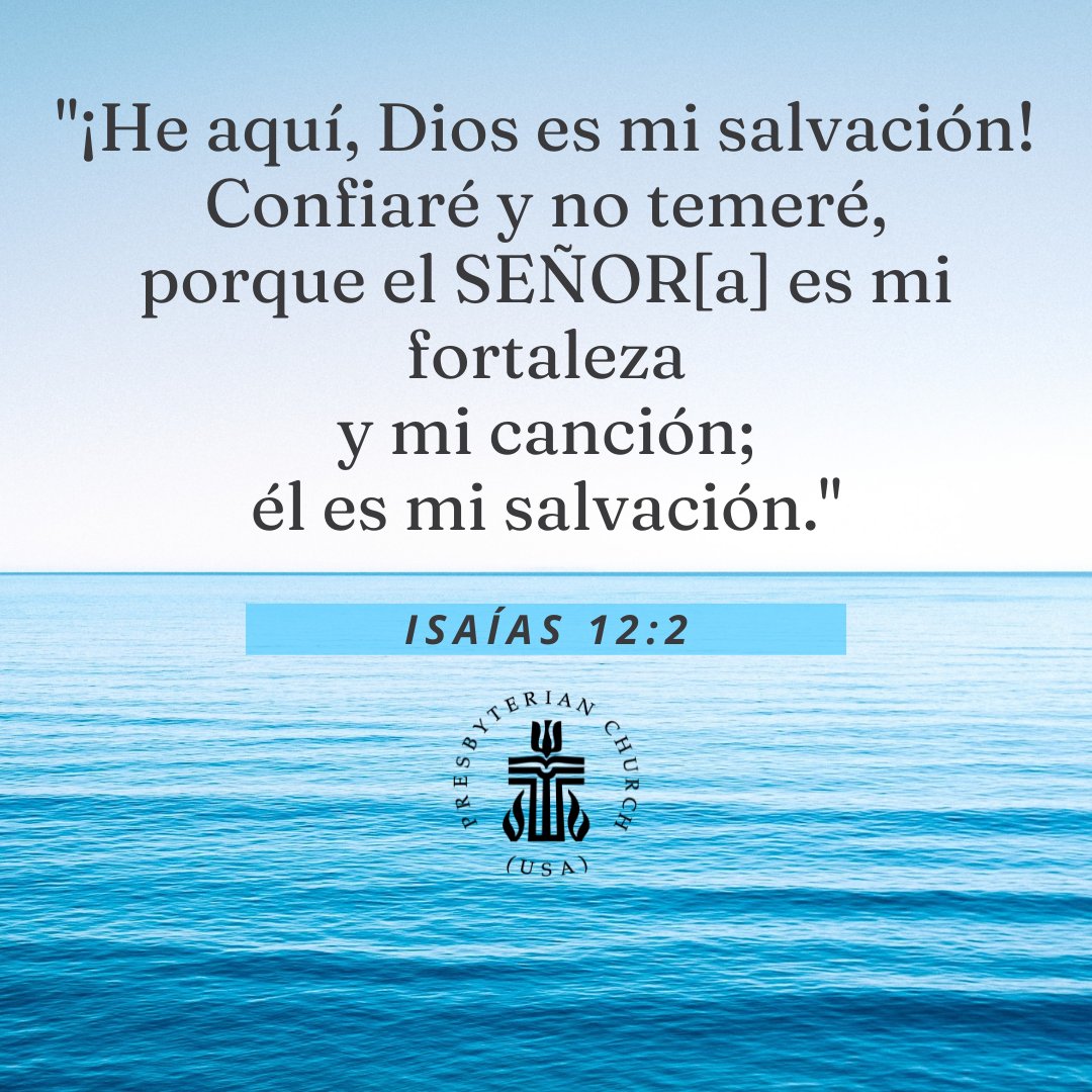 'Surely God is my salvation; I will trust, and will not be afraid, for the Lord God is my strength and my might; he has become my salvation.' Isaiah 12:2 #SundayScripture