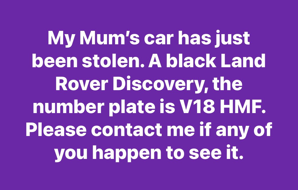 preppet's tweet photo. #StAlbans #londoncolney #hertfordshire . My sister in laws car has just been stolen . Please report if you see it . https://t.co/aI2P91a8D6