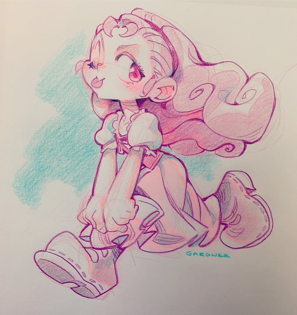 「Nostalgia, Popuri, Harvest Moon. 」|Christina Gardnerのイラスト