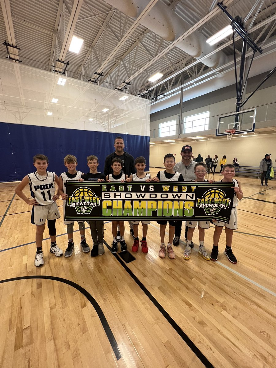 WMCamps's tweet photo. 🏅Championship Sunday🏅 
🔥6th Grade Champs 🔥
Meet our 2022 East vs West Showdown CHAMPS…
The West Fargo Wolfpack 
#EastvsWest https://t.co/ji0tBVUJLC