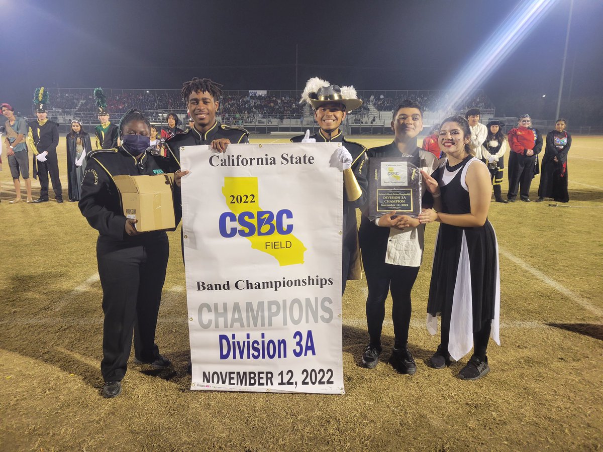Congratulations to your Northern California Division 3A Champions, Robert F. Kennedy High School Thunderbird Band! #CSBC2022 #WhereChampionsPlay
