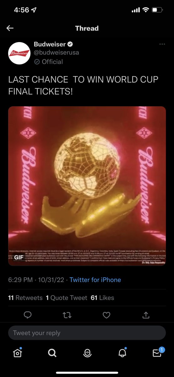 M_hoff24's tweet photo. @Capitaldemarca 1. Budweiser is giving fans a chance to win free tickets by drinking their beer, which can provide more purchases.
2. Modern throwback could have customer who purchase items be entered in a chance to win free tickets or access to all games. https://t.co/ATDaPFfx6H