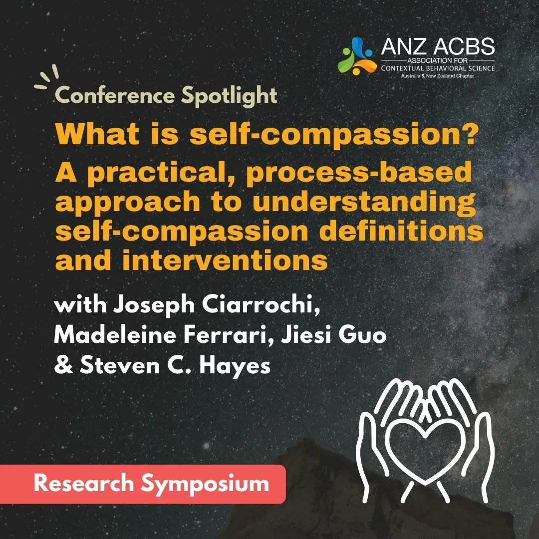ANZACBS's tweet photo. Research Spotlight: What is self-compassion? A practical, process-based approach to understanding self-compassion definitions and interventions with @jciarrochi, Madeleine Ferrari, @JiesiGuo, &amp; @StevenCHayes.
#ANZACBS #self-compassion #selfcompassion https://t.co/ClLql1FY6N
