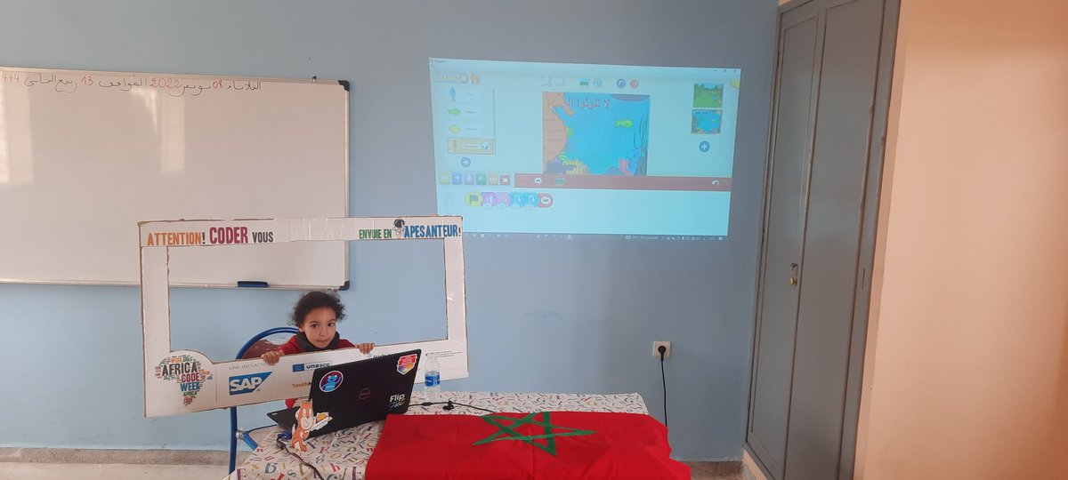 ecolemabh's tweet photo. نظم النادي التكنولوجي في مدرسة @ecolemabh تحت إشراف الاستاذ @ELBALGHITIANAS ورشة حول @ScratchJr @scratch #Boumia DP  #Midelt 
@Azyz_Harmouche @ilhamlaaziz @taalimtice @MarocEducation @MicrosoftEDU #ACW2022 #Africacodeweek @sap4good @AnthonySalcito @AchaouiHind @AfricaCodeWeek https://t.co/e100GrhtzO
