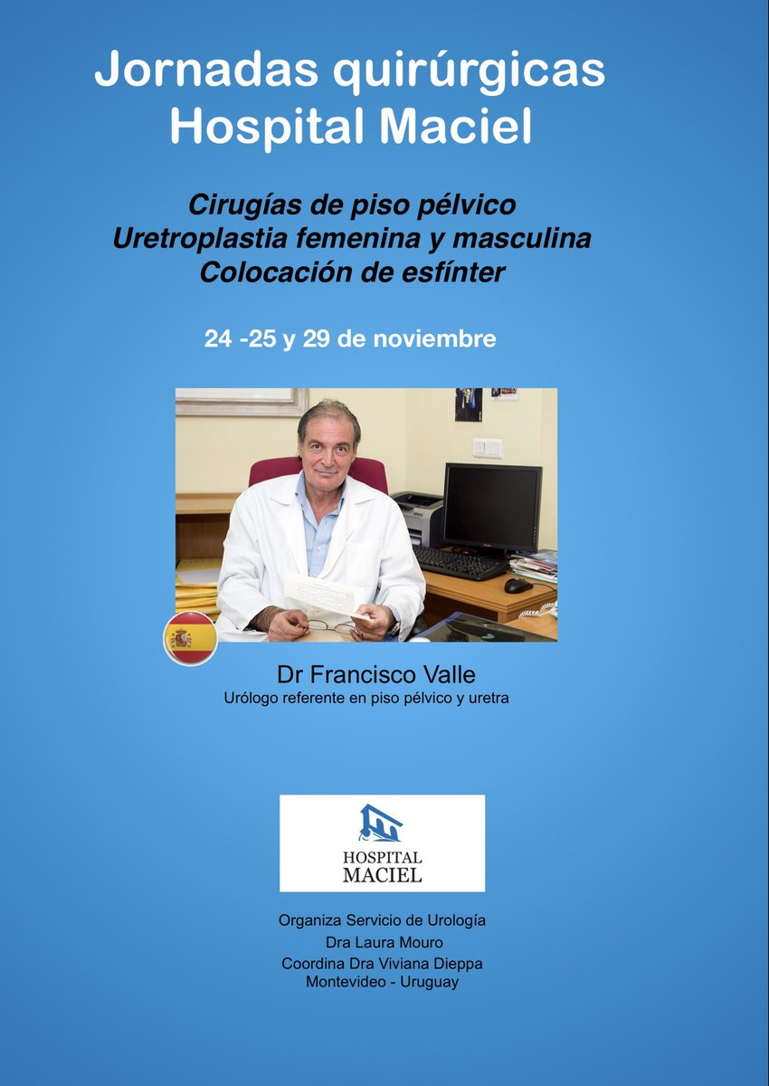 Los esperamos en las jornadas quirúrgicas !! <a href="/MacielUrologia/">UROLOGIA HOSPITAL MACIEL</a>