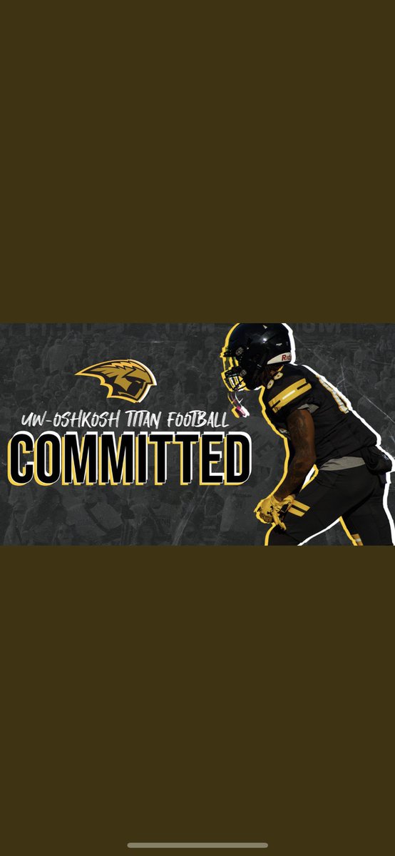 After a lot of talking with my family and friends, I have decided to commit to the university of Oshkosh. I want to thank God, my family, my teammates and coaches for paving the way for me. Cant wait to play in the black and yellow #GoldStandard #RiseUp <a href="/MJ_NFLDraft/">Mark Johnson</a> @travisWSN
