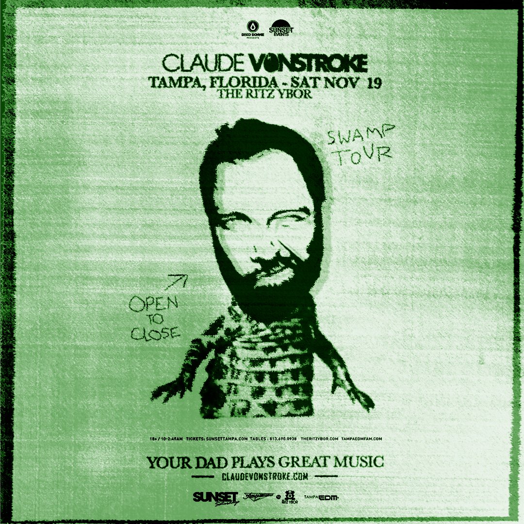 Florida Birdies Alert!!!

RETWEET for your chance to win 2x tickets to 
<a href="/VonStroke/">VonStroke</a>’s show <a href="/theritzybor/">The RITZ Ybor</a> in Tampa, Florida on Saturday, November 19th! 

Good luck, everyone!! 🔥