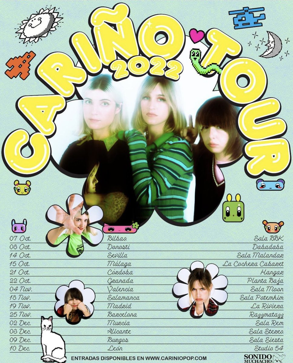 Kogadi's tweet photo. Hola! Vendo ENTRADA para el concierto de @cariniopop , el mejor grupo del mundo 🫶🏼 para el próximo Sábado 19/11 en La Riviera, Madrid 🥺 Vendo por 18€, tiradita 
¿Algo de difusión porfi? ✨ https://t.co/5qvxm5aYZB