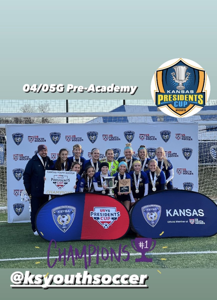kcfusionsc's tweet photo. 04/05 Pre-Academy are @KSYouthSoccer Presidents Cup Champs!!! #fusionfamily #kspresidentscup https://t.co/xJpmkHqqLJ