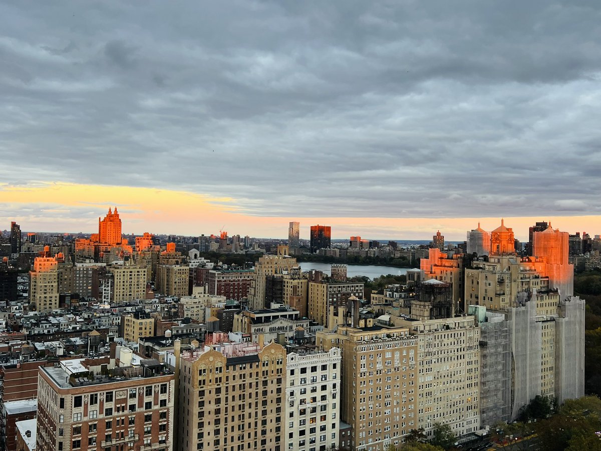 Orange strokes on city canvas <a href="/NYC/">New York, New York!</a>