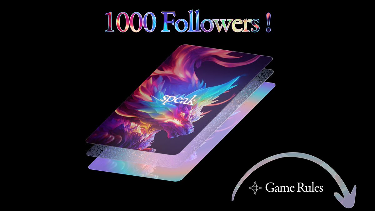 We've hit 1000 followers! To celebrate, its time to reveal how Speak is played

In this thread, you'll see how it was designed as a simple game with infinite possibilities. We took what was proven to work and gave it our own spin

Let's dive in 👇
1/15