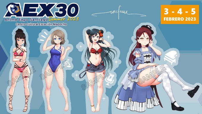 [ 🇨🇱 Chile ] 

✨Es de mi placer anunciar que estaré asistiendo al evento @animexpo que se realizará en Febrero del 2023 en Santiago de Chile!
✨Vendiendo mercancía como pósters, llaveros, libro de arte y standees de acrílico.
- info: https://t.co/WHoVKVDPWr 