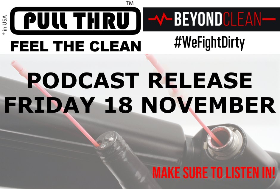 PULL_THRU_Brush's tweet photo. 📣We are excited to announce that we are taking part in the @BeyondCleanInfo #VendorSpotlight this Friday, 18 November! 

Make sure to listen in on their website or mobile app.
https://t.co/JfwjUHLFaP

#FeelTheClean #WeFightDirty https://t.co/nM3qBkFwE7