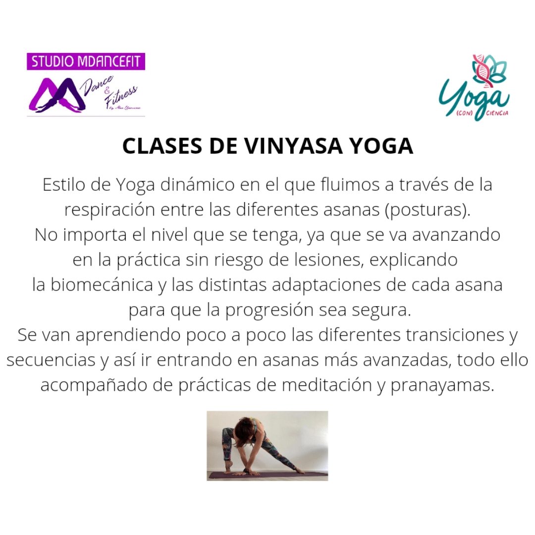 MdanceF's tweet photo. ➡️ Vinyasa Yoga 
Lunes y miércoles - 20.30h
➡️ Yoga Terapéutico 
Martes y jueves - 10.00h

Yoga con Ciencia con Zoraida Escalona

#cuerpoymente #yogaconciencia 
#vinyasa #terapeutico https://t.co/0Dmtd1MI04
