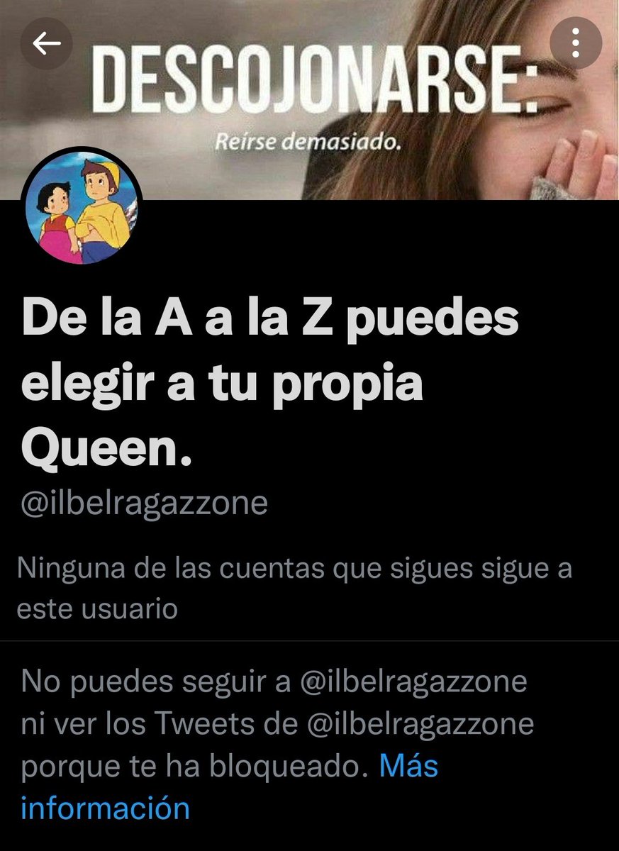 Vaya otra que tiene la piel muy fina. En cuanto les das a probar de su propia medicina se atragantan y te bloquean. Se llenan la boca pidiendo respeto, pero sorpresa, el respeto no se pide se gana y es reciproco.