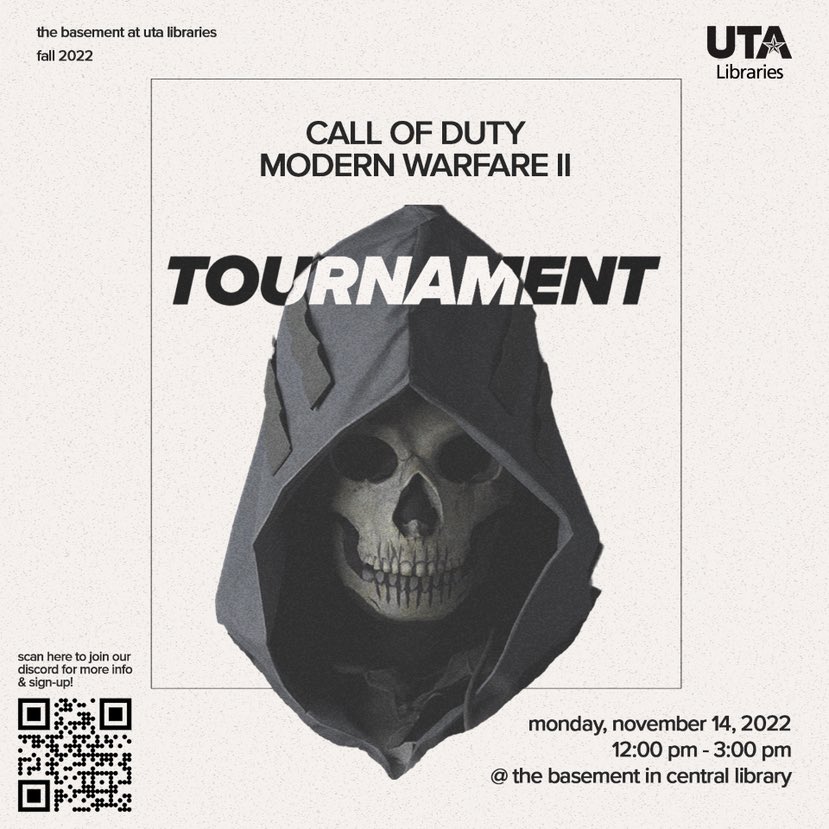 UTABasement's tweet photo. Hey guys, don’t forget🕛 to join us tomorrow for our #MWII  1v1 Tournament in person from 12pm - 3pm! See yall there! 🤠 https://t.co/qpu0LtM152