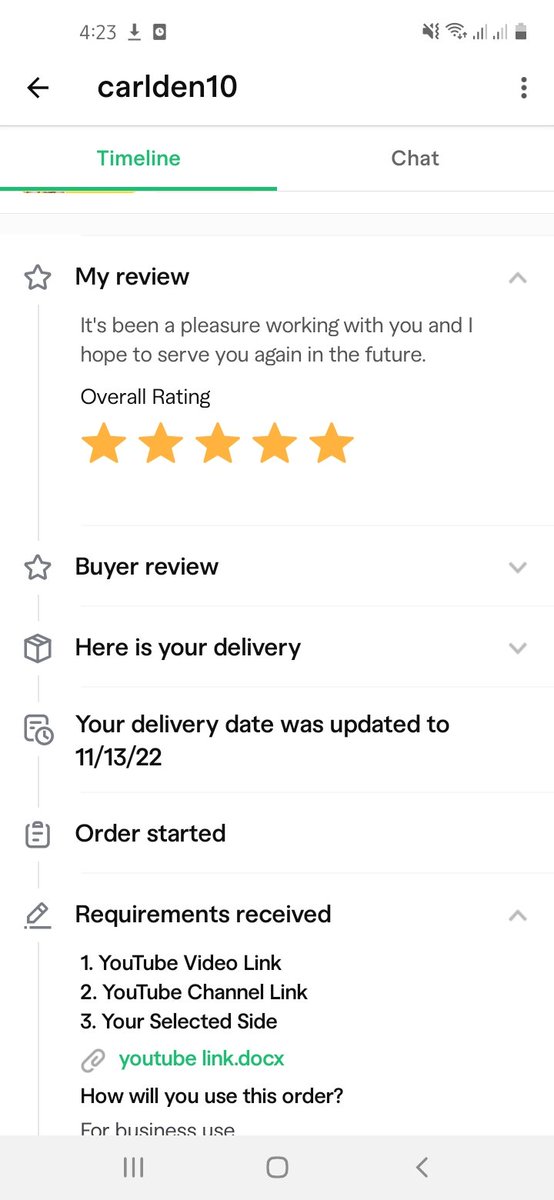 Another happy client. If you promote your YouTube Channel, Contact us,,,,!💭#fiverr #channelpromotion #usa #review