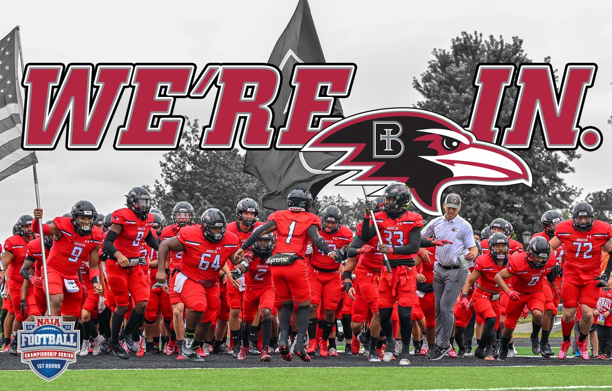 #ICYMI <a href="/RavenFootballBC/">Benedictine Football</a> has qualified for the NAIA Football Championship Series. The 16-team field, pairings, and 1st Round hosts will be announced today at 6 p.m. at youtube.com/user/PlayNAIA #HeartFB #NAIAfootball #UnleashGreatness