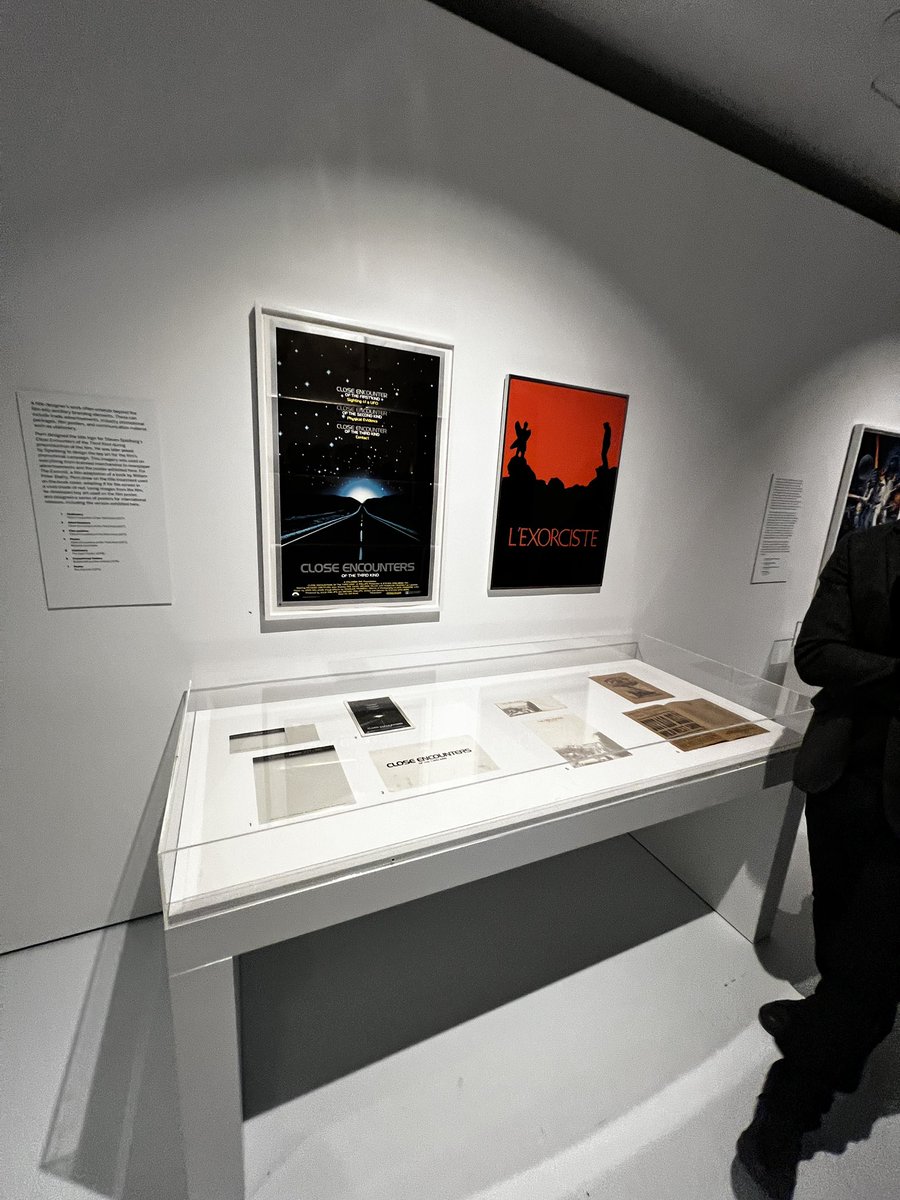 patrickcotnoir's tweet photo. Got to meet the king @danperridesign, at @movingimagenyc. He did the opening titles for so many iconic movies: Taxi Driver, Close Encounters, The Exorcist, Airplane!…and also conceived and designed the opening crawl for A New Hope. 

Wild stuff. Cool exhibit, there thru January! https://t.co/bIhuMiDZHH