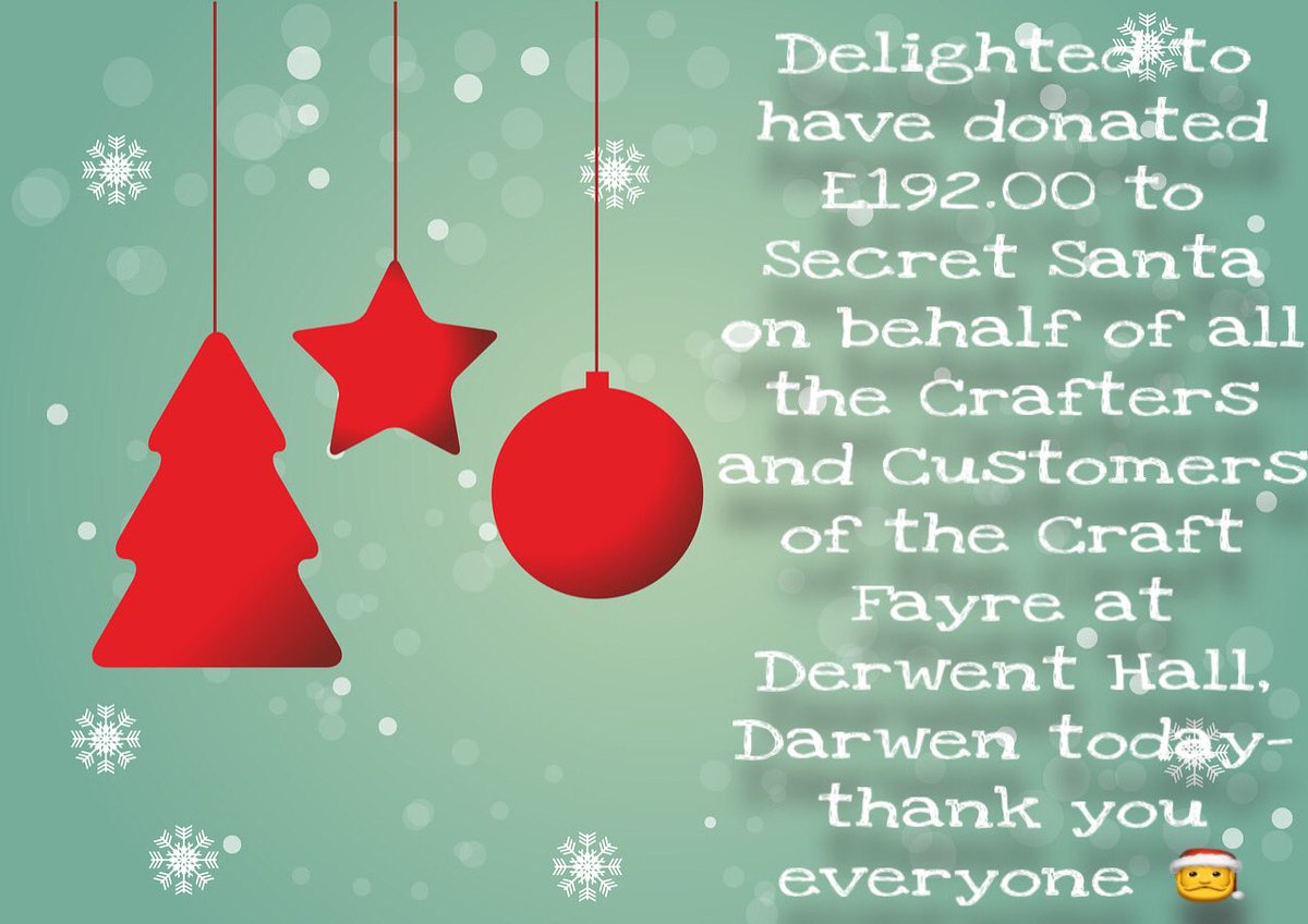 What a great day - £192.00 raised for #secretsanta 👏🏻👏🏻