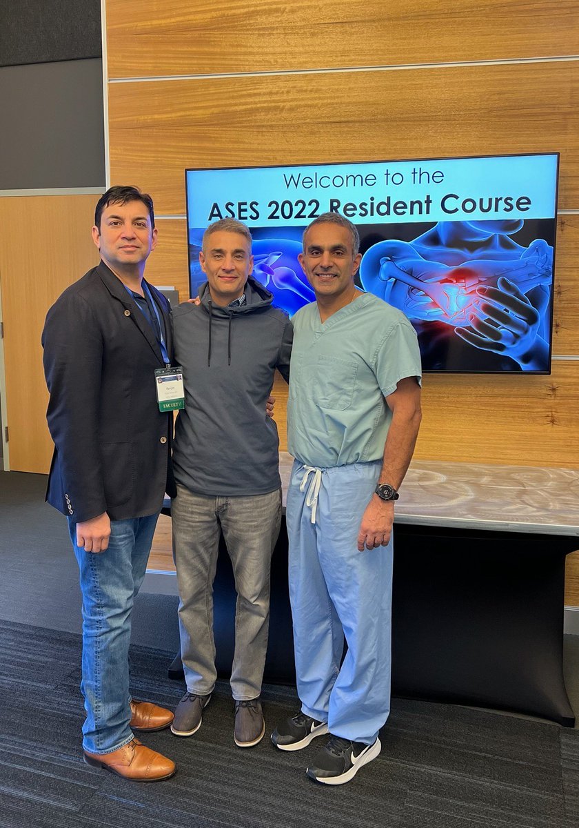 IASESBoard's tweet photo. IASES Board Members @PaulSethiMD @RanjanGuptaMD and Dr. Andrew Jawa were present at the @ASESmembers 2022 Resident &amp; Fellows Course leading discussions and helping train the next generation of shoulder and elbow surgeons.

#IASES #ASES #shoulderandelbow #Orthopedics #orthotwitter https://t.co/7cXOKXCvsQ