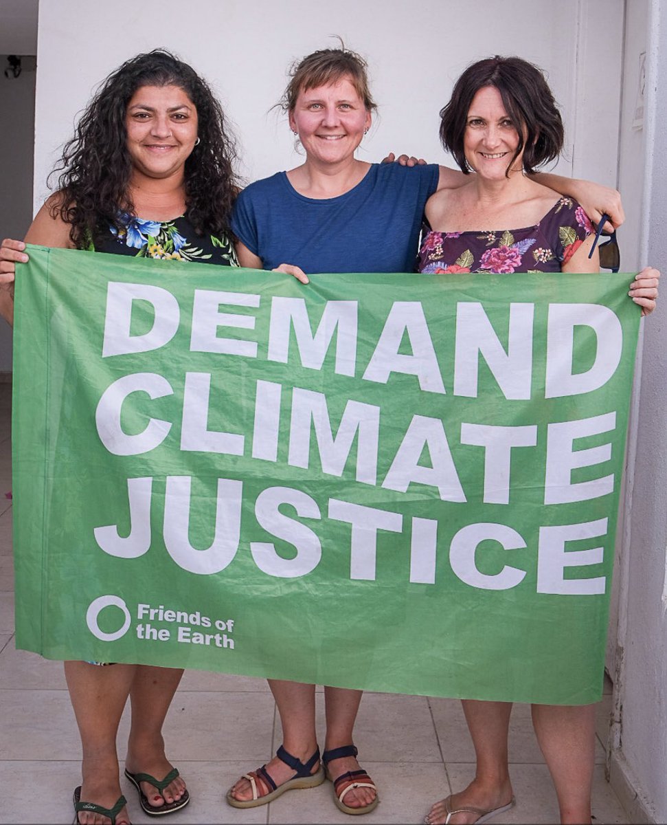 SuScherb's tweet photo. The incredible @FoEint family for week two at #COP27. We will continue calling out false solutions, missing ambition+finance by rich countries. We continue being in solidarity with #humanRightsDefenders and political prisoners such as #FreeAlaa https://t.co/vViOS268G9
