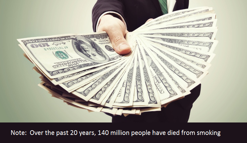 CASH OFFER UPDATE:  We, adult ex-smokers who vape #SaferNicotine, hereby collectively pledge $5,900 to the charity of your choice...

...for proof of ONE verified human death from inhaling nicotine vapor over the past 20 years of use by (now) 82 million adult vapers worldwide.