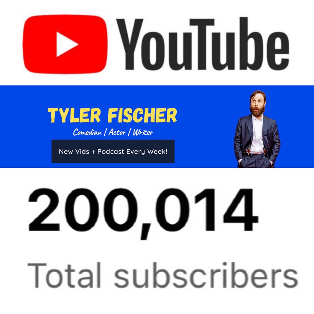 TyTheFisch's tweet image. Thanks everyone!!🙌🤡 The more subscribers the less artists need to rely on the corrupt, woke entertainment industry! Subscribe: youtube.com/c/tylerfischer…