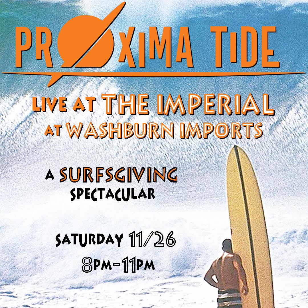 After a long holiday weekend of feasting and shopping, join Proxima Tide for a spectacular Surfsgiving at <a href="/TheImperialORL/">The Imperial-Orlando</a> ! Link in bio.