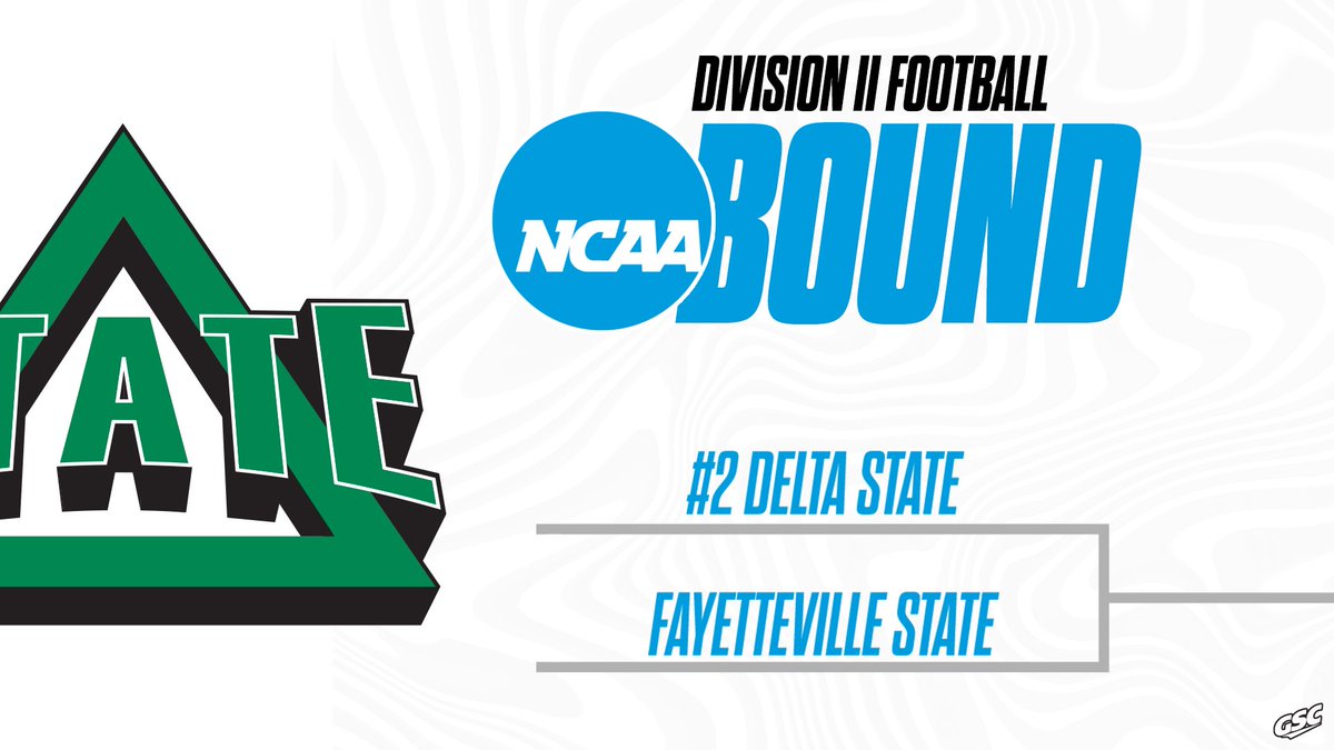 GulfSouth's tweet photo. STATESMEN ARE DANCING

@DeltaStateFB are heading to the #NCAAD2 Championship! They'll open against Fayetteville State on Saturday, Nov. 19. https://t.co/gUegfNEtBa