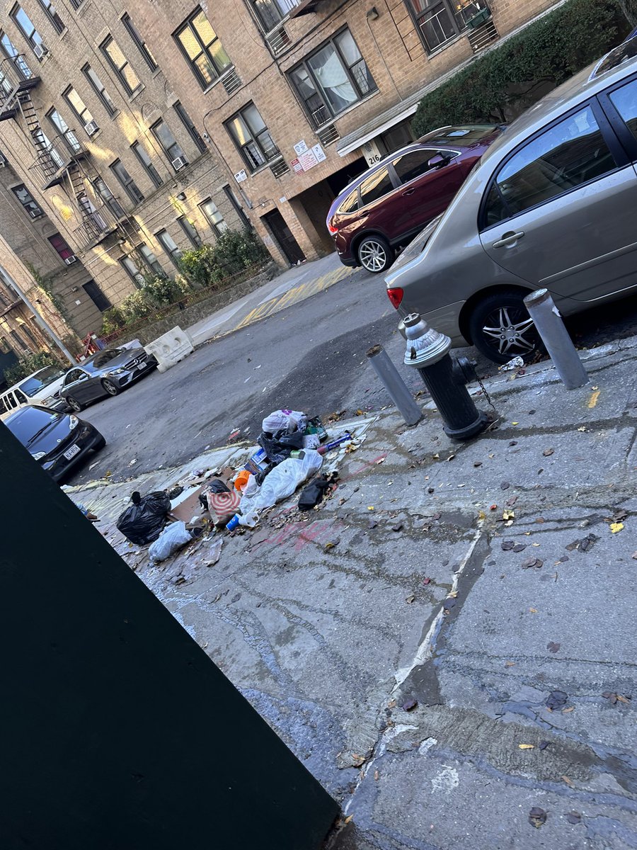 GenesisGems's tweet photo. @NYCMayor this is disgusting. The building next door was purchased and the workers throw their garbage there. This needs to be cleaned! https://t.co/BiACr1pZG7
