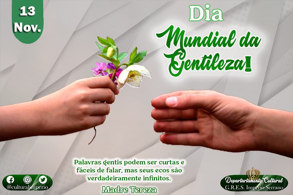 Porque a Gentileza, é um carinho que não custa nada! 💚🤍👑

#impérioserrano #verdeebranco #arrozcomcouve #reizinhodemadureira #departamentocultural #lugaresdearlindo #arlindocruz #xangô #filhodexangô #poeta #sambistaperfeito #carnaval2023 #carnavalrj #madureira #serrinha