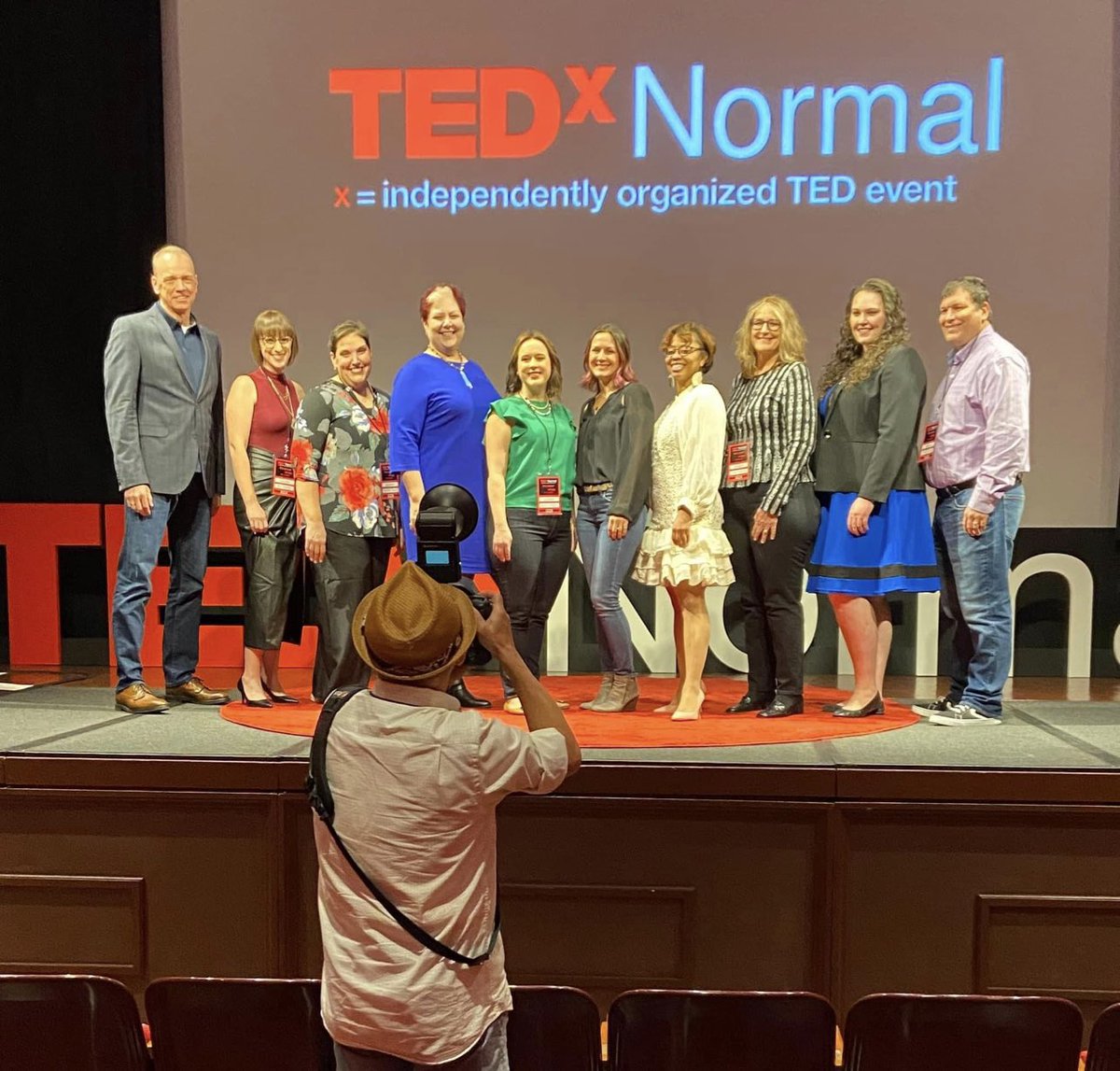 TEDxNormal's tweet image. Thank you to the outstanding 2022 TEDxNormal speakers for their outstanding performances at yesterday’s big event! Thanks also to the dedicated organizing committee members who work so hard behind the scenes to bring this event to life. Bravo! 

*Photo credits to Sonja Reece.