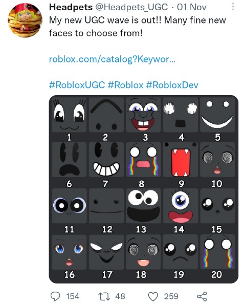RRobloxxxx's tweet image. Appently, @Headpets_UGC have copied over 20 Images from Google, and uploaded it to the Roblox Catalog, 

Tags: @Roblox @Roblox_RTC
