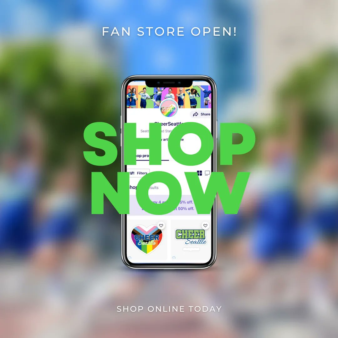 CheerSeattle's tweet photo. Supporting CSEA is now easier than ever! Shop online for hundreds of products in our fan store. We are always adding new designs, so the possibilities are endless! 🛒 SHOP NOW >> https://t.co/k6tVU4DOxu

#cheerseattle #seattlecheer #seattlenonprofit #seattlepride #seattlefanwear https://t.co/Pp4DNu5ECU